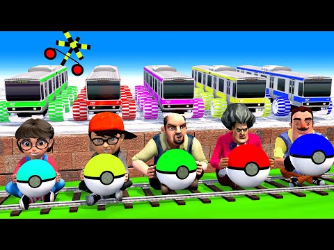 【踏切アニメ】あぶない電車 TRAIN THOMAS 🚦 Fumikiri 3D Railroad Crossing Animation #KeretaApi #2024