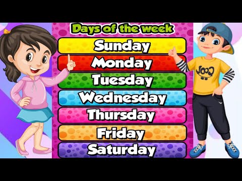 Sunday Monday || Week of the day || Days of the week for kids #sundaymonday #sundaymondaykispelling