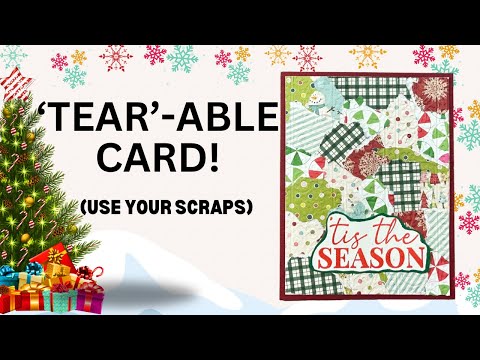 Use your scraps for a unique Christmas card! #quiltcardstomake #useyourstash #simplechristmascards