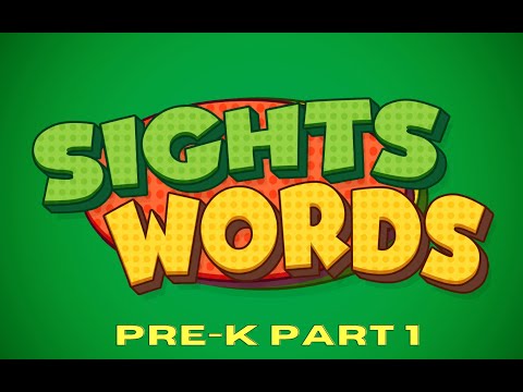 Sight Words - Pre-K Level 1 | Practice Reading | Basic English Words | Learn How to Read