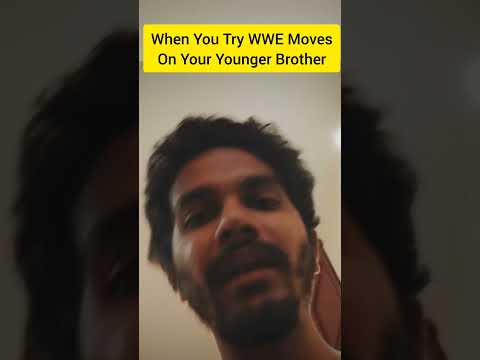 Doing WWE Moves on your brother #shortfilm #wweshort #spear #romanreigns #edge #wrestling #tamilreel