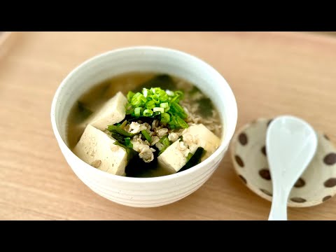 Oatmeal with Tofu - Noriko's Kitchen - Japanese Cooking 101