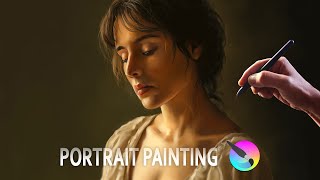 I Tried To Create Stunning Portrait Like Rembrandt in Krita