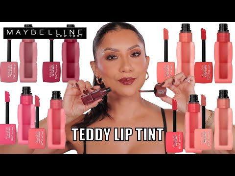 SHEER & BUILDABLE *new* MAYBELLINE TEDDY TINT LIP TINT + NATURAL LIGHTING SWATCHES | MagdalineJanet