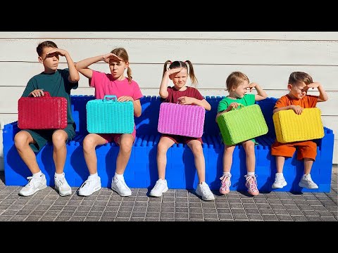 Picnic infantil con cestas de colores 🧺 Vídeo para el desarrollo infantil | Vania Mania ESP