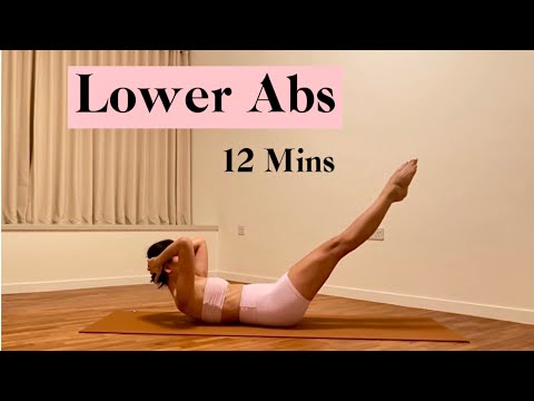 12 Mins Effective Lower Abs Pilates Workout || no equipment || intermediate ￼