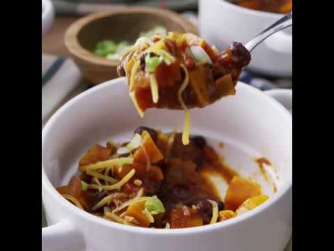 SWEET POTATO AND BLACK BEAN CHILI