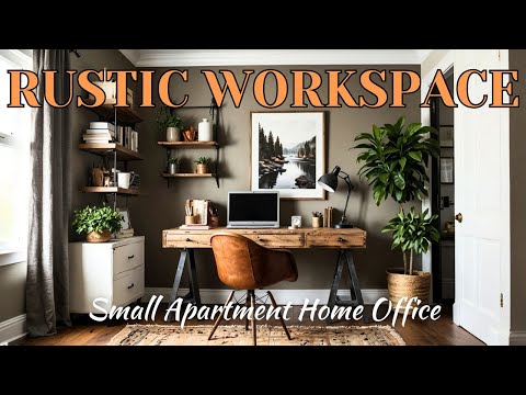 Create a Rustic Workspace: Small Apartment Home Office Ideas for a Cozy  and Productive Space