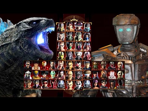 Mortal Kombat 9 - GODZILLA & ATOM - Expert Tag Ladder - Gameplay @(1080p) - 60ᶠᵖˢ ✔