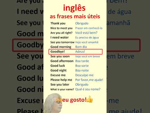 Inglês. Aprenda frases mais úteis em inglês para principiantes!