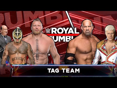 Tag Team Match | Team Brock Lesnar vs. Team Goldberg | WWE Royal Rumble