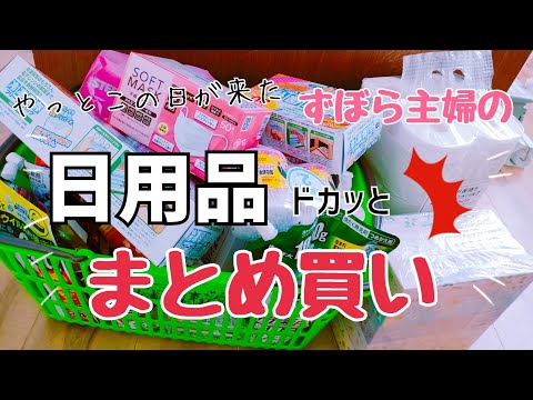 【まとめ買い】ズボラ主婦の月に1度の日用品まとめ買いの日🛒𓈒𓂂𓏸