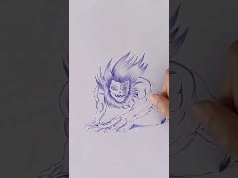 drawing titan jaw (with bic) |Shingeki no kyojin #drawingattackonthetitan #shingekinokyojin #shorts