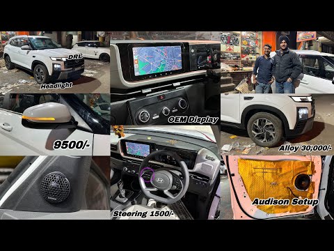 Creta base model 2024 modified | creta modification 2024 | Creta facelift android screen 2024