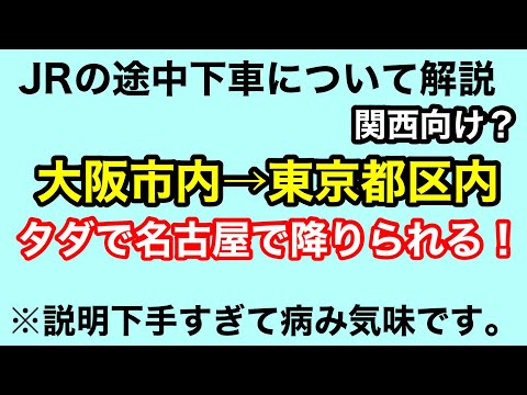 【JRのきっぷ解説】#2 途中下車と注意！大都市近郊区間の解説 5:40から重要！概要欄チェックお願いします。