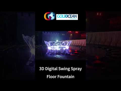 3D Digital Swing Spray Floor Fountain