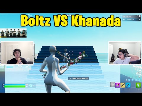 Boltz VS Khanada 1v1 Buildfights!