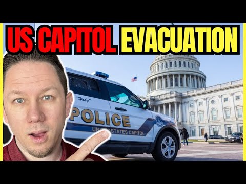 Emergency Helicopters in US Capitol as Military Police Fly in Evacuation..