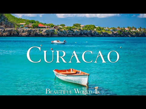 4K Ultra UHD: FLYING OVER CURACAO - Soothing Music Along With Beautiful Nature Video (4K UHD)