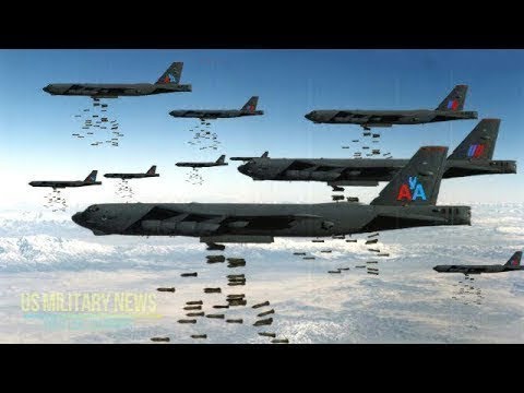 美國空軍 _ 轟炸機B-52 在真正的戰鬥中- B-52戰略轟炸機降落歐洲 HD