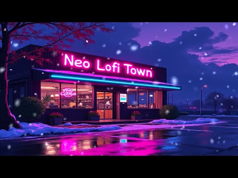 Cozy Coffee Shop Vibes ☕❄️ – Lofi Hip Hop Beats with Snowfall Ambience Sounds 🌨️🎶✨