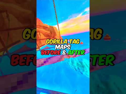 Gorilla Tag Maps Before & After! #gorillatag #shorts #vr #before #after