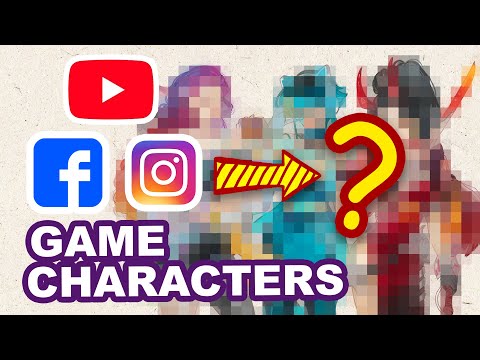 Drawing INSTAGRAM, YOUTUBE, FACEBOOK as Game Characters?!! - Huta Chan