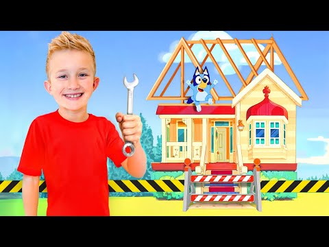 Levi & Ivy Built Bluey's House!!