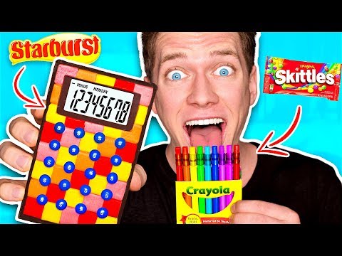 DIY Edible School Supplies!!! *FUNNY PRANKS* Back To School! Learn How To Prank using Candy & Food