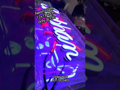 Custom Neon Lights,starting only @750.order now 9321833403 #customizedgifts #uniquegifts #neonlights