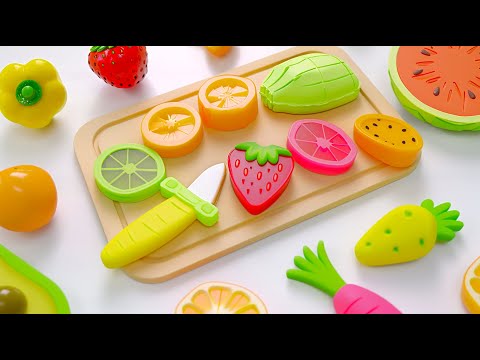 Satisfying Video | Cutting Plastic Fruits and Vegetables ASMR | Relaxing Video ASMR