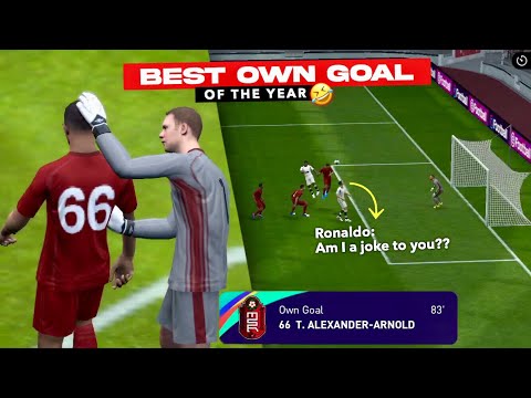 Best OWN GOAL of the year🏆🤣 Pes 2021 Mobile #shorts