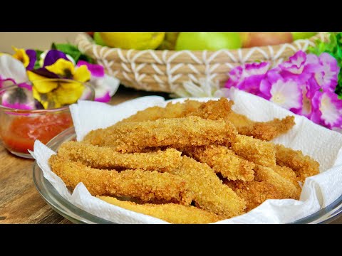 Super Easy, CRISPY and JUICY FRIED CHICKEN FINGERS | Chicken Breast Recipe | Cookingwithlil