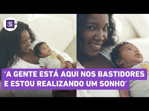 IZA mostra bastidores de clipe com a filha Nala: 'Gravando para essa atriz que sou muito fã'