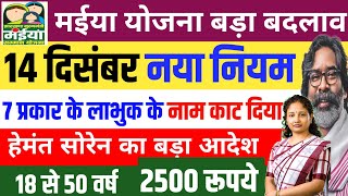 14 दिसंबर | मईया योजना बड़ा बदलाव| Maiya Samman Yojana 5 Kist sarkar aapke dwar jharkhand