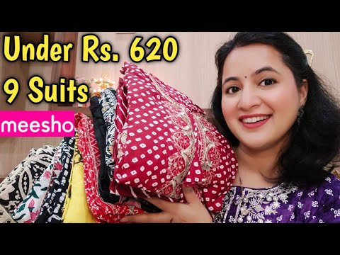 9 Beautiful Meesho Kurta Sets Haul Starting Rs. 415 only / Neema's Talk