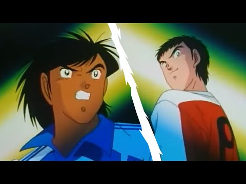 Captain Tsubasa Japan (Hyuga) vs RJ7 (Hino) Battle of Aces #captaintsubasa  #football #supercampeoes