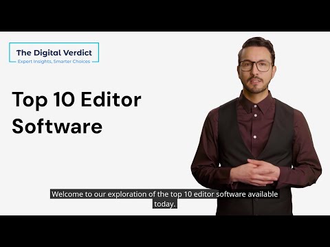 Top 10 Editor Software  - Unleashing Creativity