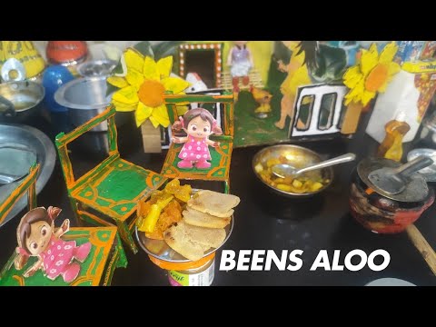 Miniature Aloo BeansKi Sabji Aur Paratha|Alu Beans Ki Sabji Aur Paratha Recipe|#aloobeanskisabzi