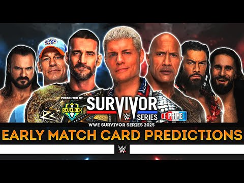 WWE Survivor Series 2025 - Match Card Predictions | Bevelock