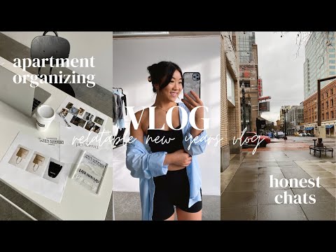 Getting Out of My New Years Funk | unedited weekly vlog, WFH, apartment organizing, new year reset