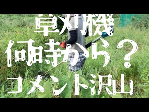 草刈機何時からに沢山コメントありがとう#￼草刈機#マキタ