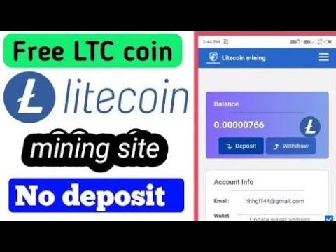 Earn 5 Litecoin only 1 Click / Get Free LTC Mining Site / 1 LTC = $90 price / instant Withdraw Proof