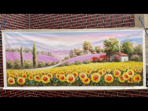 Landscape Pastoral Painting wall painting ideas Paint Landscape  #Shorts