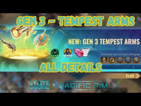 STATE OF SURVIVAL: GENERATION 3 - TEMPEST ARMS - ALL DETAILS