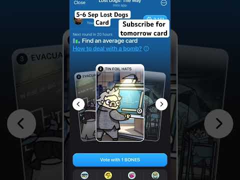 5-6 Sep Lost Dogs Card | Find an average card #airdrops #lostdogs #dogsairdrop