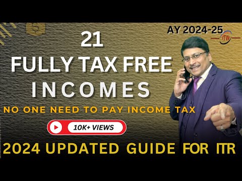 21 Tax Free Income | Which Income are Tax Free | Tax free Income | ITR filing Online | Exempted