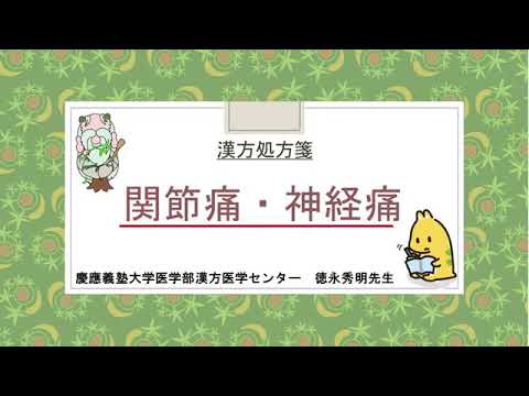 はじめての漢方e-learning 「症状から選ぶ漢方薬」【第28章】 関節痛・神経痛