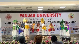 Khalsa College Chandigarh Luddi 2024 || Zonal youth and heritage festival || Punjab university