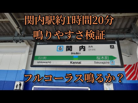 【フルコーラス鳴るか？】関内駅で約1時間20分鳴りやすさ検証してみた結果  第43弾